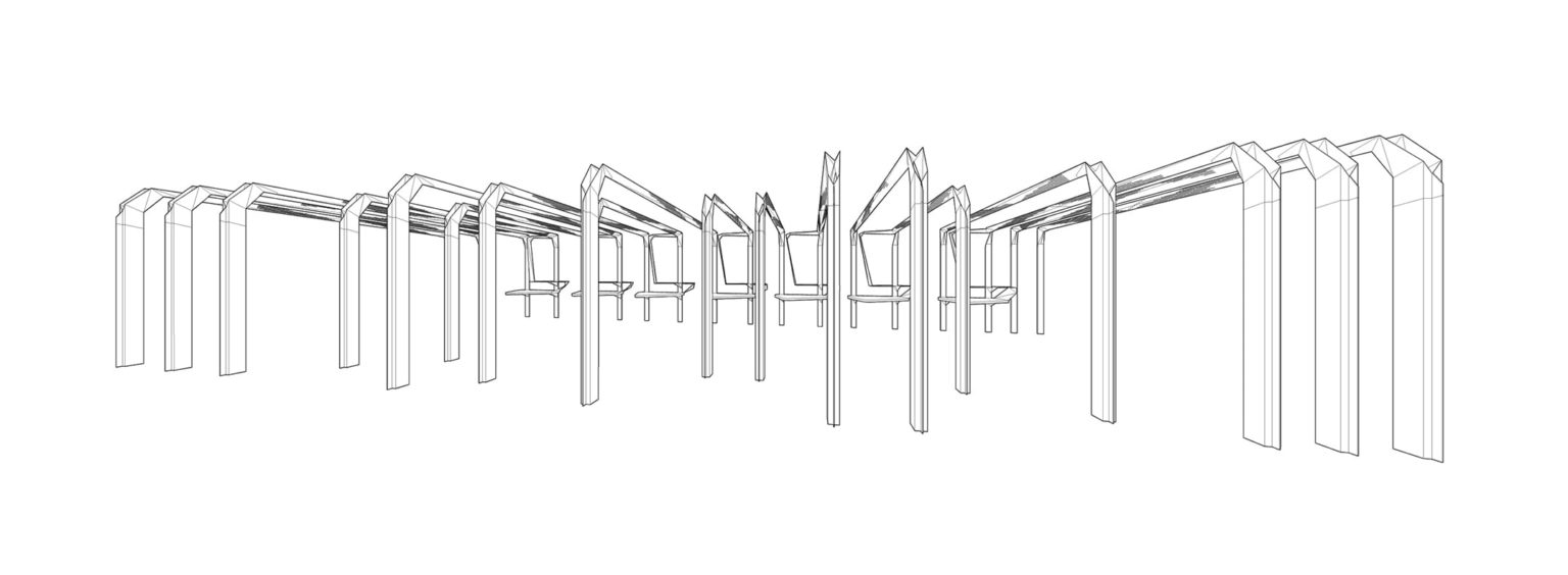 Fin's Folded Frame and Column Gate Drawing
