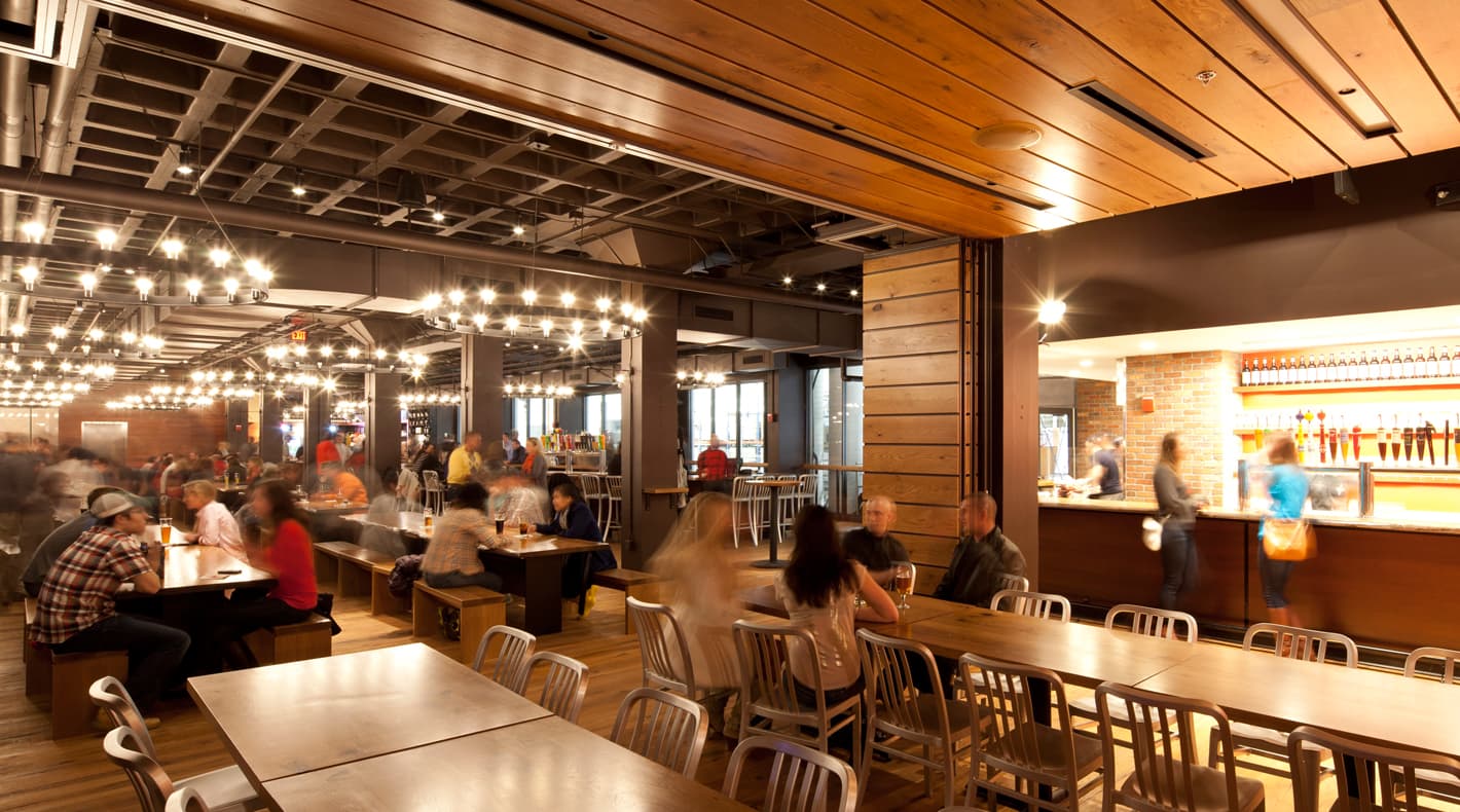 Harpoon Brewery - Function Room with People