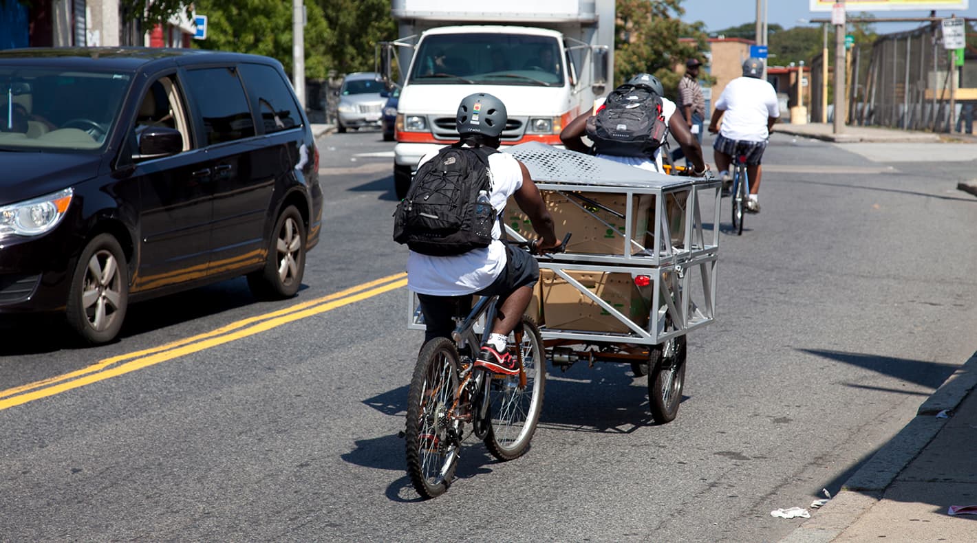 Mattapan Farm Stand - Biker